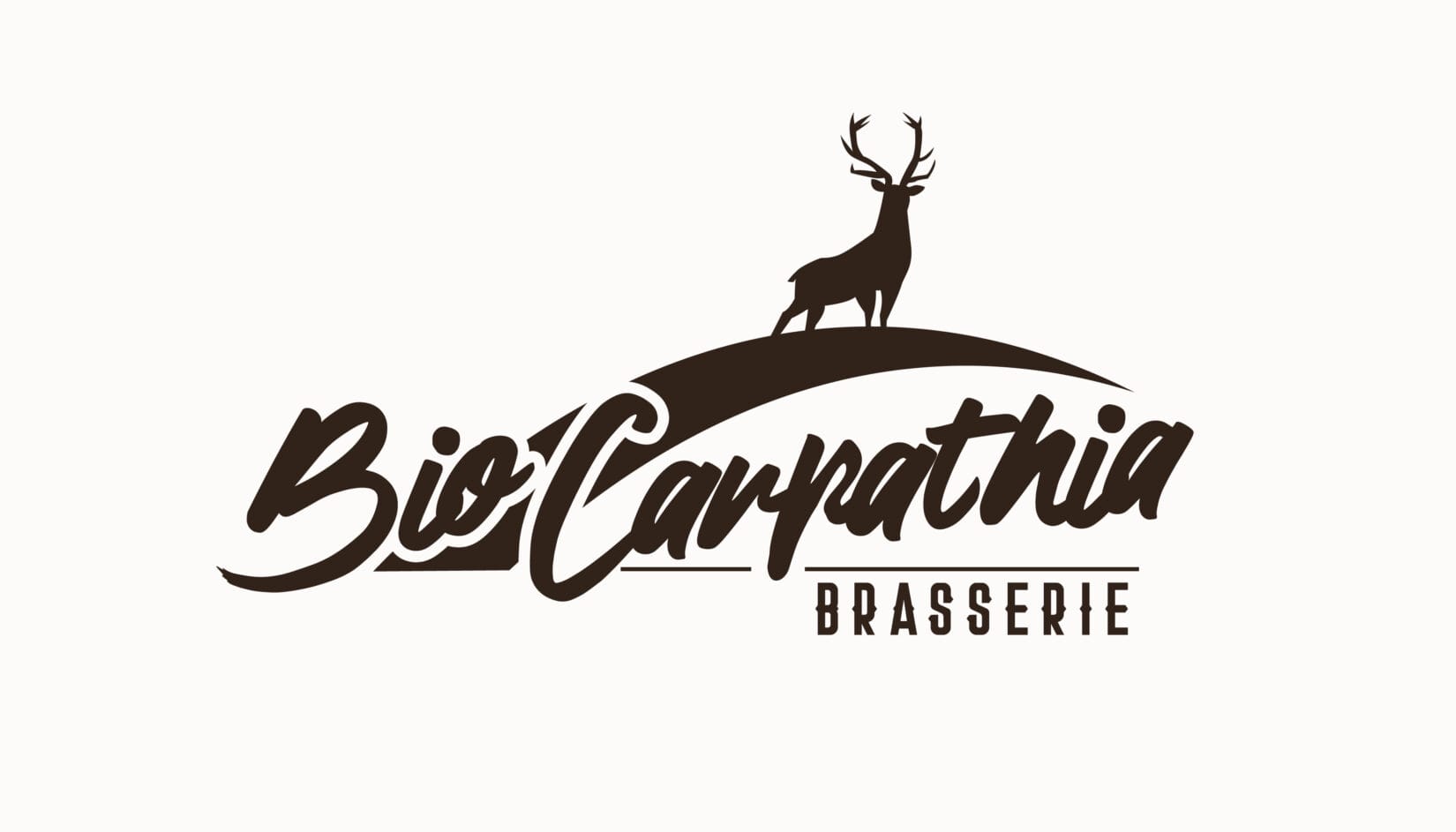 Logo-ul Brasserie Bio Carpathia într-o singură culoare, pe fundal deschis